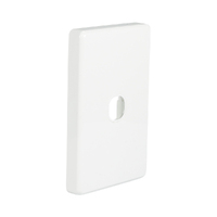 NLS 30601 | Single Switch Plate Only ' Classic' Style ' White