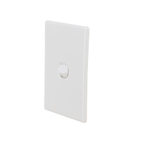 4C 4C.040.0.0083 | Slimline 1 Gang Wall switch 16Amp 250v | Elegant Range | White