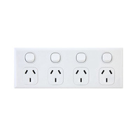 4 Gang Power Point 88PP4H | 10Amp 250v White