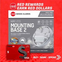 Red Smoke Alarms RWB2 | Wireless Base for R240 & R240RC 10 year Battery
