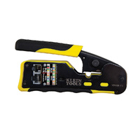 Klein Tools VDV226-110 | Pass-Thru™ Modular Data Crimper | Black & Yellow