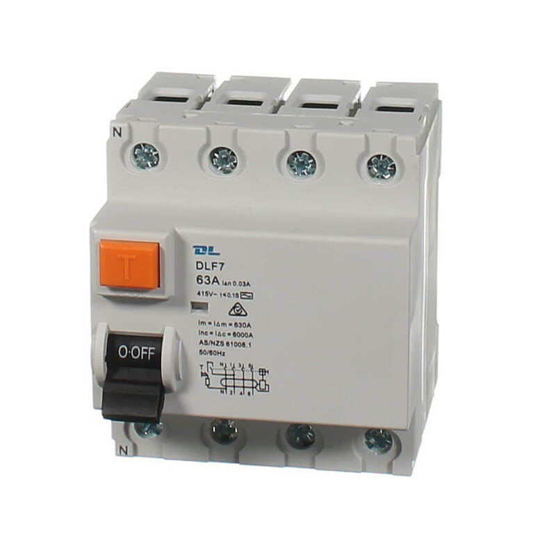 NLS RCD 4 Pole 63amp 30ma 6KA 30397