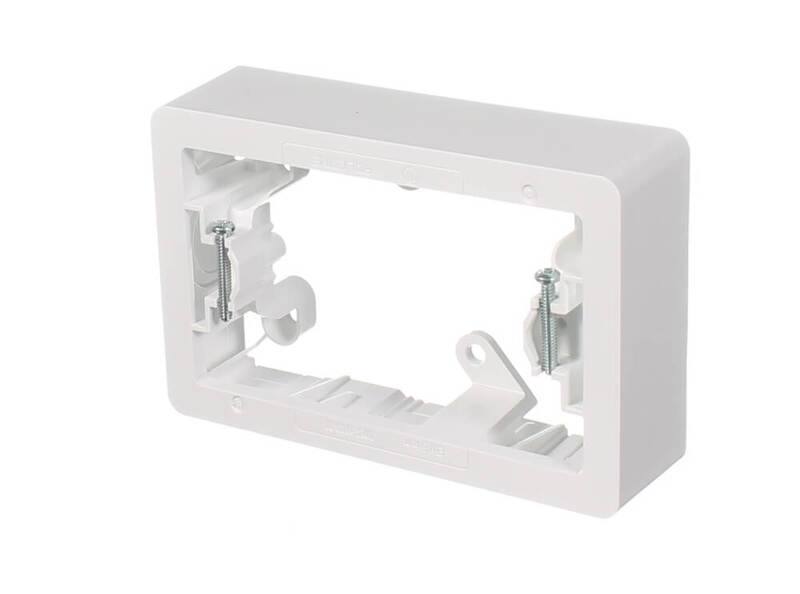 Clipsal 449ABVW Mounting Block One Gang 34mm Deep Vivid White