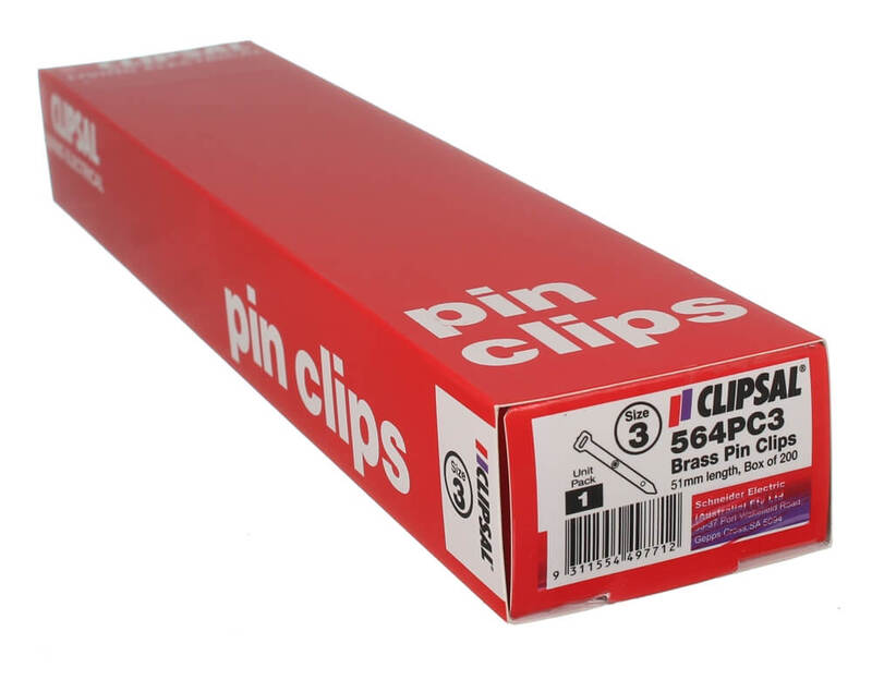 Clipsal 564PC3 Pin Clips Brass Number 3 (Pack of 200)