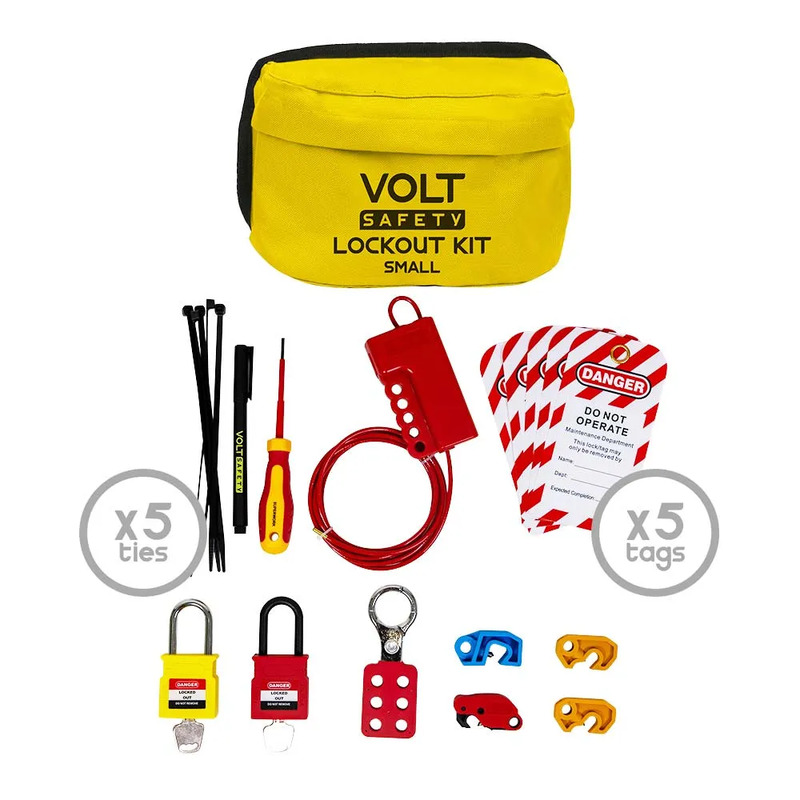 Volt Safety LOCKOUT-KIT-S | Electrical Contractor Lockout Tagout Kit ...