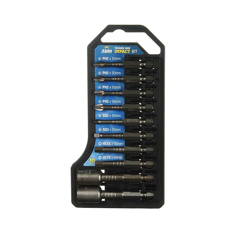 10 Piece Impact Driver Bit Set | TBS10