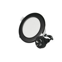 NLS 20111BLK | 10W Tri Colour LED Downlight Dimmable 950lm | Black Trim | 90MM Hole additional image