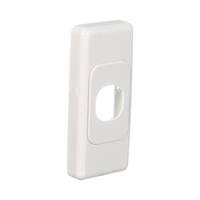 Clipsal 2031-WE | 1 Gang Architrave Grid & Surround White | 2000 Series additional image