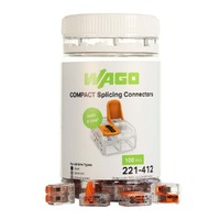 Wago 221-412 | 4mm² 2-Way Compact Splicing Connector | Jar of 100 additional image