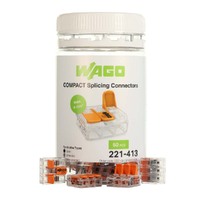 Wago 221-413 | 4mm² 3-Way Compact Splicing Connector | Jar of 50 additional image