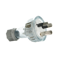NLS 30406 | 3 Pin 10Amp Plug Top (Transparent) additional image