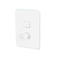 Clipsal Iconic 3042VA-DIM-Light Dolly-VW | 2 Gang complete Dimmer Switch & Light Dolly additional image