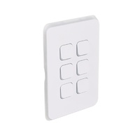 Clipsal Iconic 3046VA-VW | Switch 6 Gang 10Amp | Vivid White additional image
