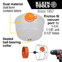 Klein Tools 31101 | Hole Saw Collapsible Dust Bowl | Translucent additional image