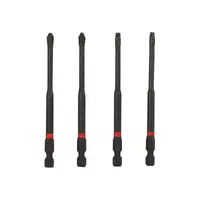Klein Tools 32795 | Pro Impact Bits Extra Length Assorted 4 Pack | 102mm Bits additional image
