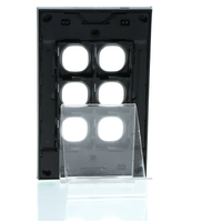 CLIPSAL SATURN 4036VHEB | 6 Gang 30 Series Grid And Surround (Espresso Black) additional image