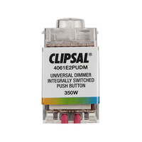 Clipsal Saturn Universal Dimmer 4061E2PUDM | Push Button Dimmer with Integrated Switch 350w additional image