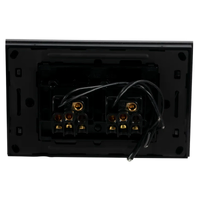 CLIPSAL SATURN 4062PBL-HS | 2 Gang Pushbutton LED Switch | Horizon Silver additional image