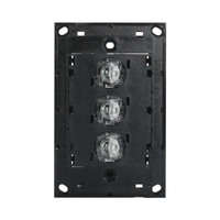 CLIPSAL SATURN 4063PBL-PW | 3 Gang Pushbutton LED Switch | Pure White  additional image
