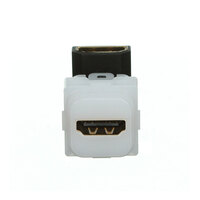 Clipsal Iconic 40HDMIA-TN | HDMI Adaptor | Angled Rear Socket | White additional image