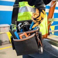Klein Tools 5243 | Tradesman Pro™ 15 Pocket Tool Pouch (Black & Orange) additional image