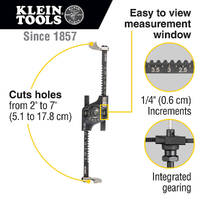 Klein Tools 53710 | Hole Saw With Adjustable Auto Set Arms 50mm - 180mm additional image
