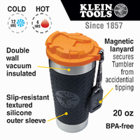 Klein Tools 55580 | Tradesman Tumbler Insulated Thermoses | 590ml additional image