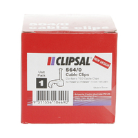 Clipsal 564/0 | Cable Clip To Suit 1mm² & 1.5mm²  Flat Cable | 100 Pack additional image
