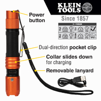 Klein Tools 56411 | Rechargeable Waterproof LED Pocket Light with Lanyard additional image