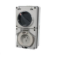 Clipsal 56C315-GY | 3 Pin 15Amp Switched Socket Outlet IP66 | 56 Series additional image