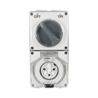 Clipsal 56C320GY | 3 Round Pin 20Amp Switched Socket Outlet IP66 | 56 Series additional image