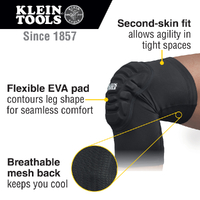 Klein Tools 60592 | Lightweight Knee Pad Sleeves | L/XL additional image