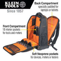 Klein Tools 62805BPTECH  | Tradesman Pro™ XL Tool Bag Backpack | 28 Pockets additional image