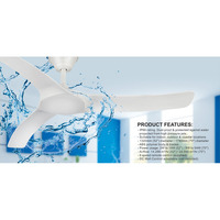 Hunter Pacific AIP2665 | Aqua 70" IP66 DC Ceiling Fan | Matt Black additional image