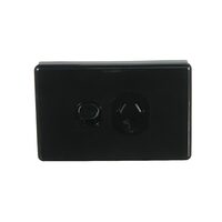 Single black Clipsal Classic Power Point |  C2015BK  additional image