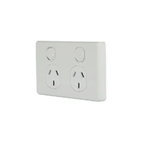 Clipsal Classic C2025S-WE | 10 amp Double Power Point With Safety Shutters | White additional image