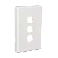 Clipsal C2033VH-WE | 3 Gang Grid And Surround Classic Series White additional image