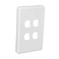 Clipsal C2034VH-WE | 4 Gang Grid And Surround Classic Series White additional image