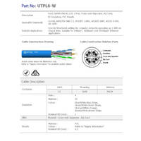 Cable Cat 6 UTP Blue 10 mtr Cut | CAT6BLUE-10mtr additional image
