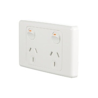 Trader Cougar COPP2G | 2 Gang 10A Power Point | White additional image