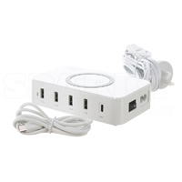 HPM D1235WTC | USB & Wireless Charging Hub | 5 USB ports - 60W additional image
