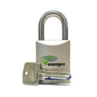 Energex Lock Bundle | Energex Padlock Crocodile Lock (1Key)+Crocodile Clasp for Meterbox/Cabinet additional image