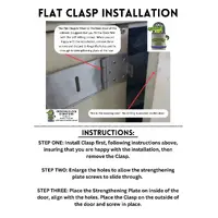 Energex EXFCK-2 | Energex Flat Clasp Kit Double Door Clasp and Padlock With 2 Key | Stainless Steel (SE-QLD ONLY) additional image