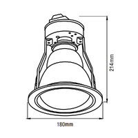 MARTEC MBHU1LW | Uno Single Heat Lamp Bathroom Heater | 1 x 275w | White additional image