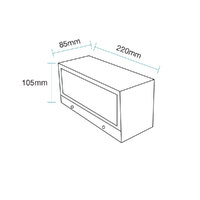 Martec MLXD34518M | Delta 18W Tricolour LED Up/Down Wall Light | Black additional image