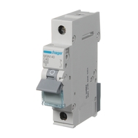 HAGER MSN140 | 40Amp Single Pole 6kA C-Curve Circuit Breaker additional image