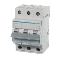 HAGER MSN363 | 63 Amp Three Pole 6kA Circuit Breaker additional image