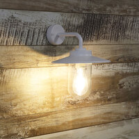 Oriel OL7643WH | Anzio Outdoor Wall Light | White additional image