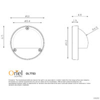 Lightscaping OL7753BK | Luna Eyelid Surface Mount Wall Light | Black additional image