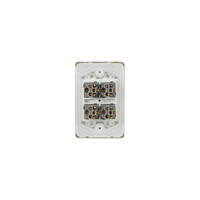 Trader Puma PUSWV4G66FLHH | 4 Gang 16A Fan Light Heat Switch Plate additional image